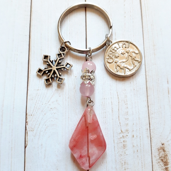 Accessories - Gemini Snowflake Keychain